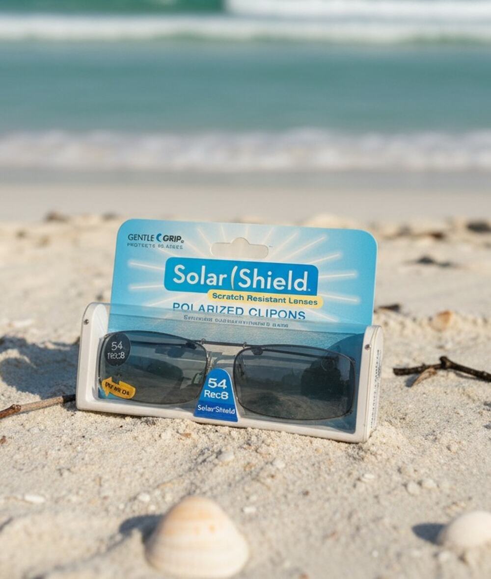 Solar Shield Polarized Clip-on Sunglasses 54 Rec8